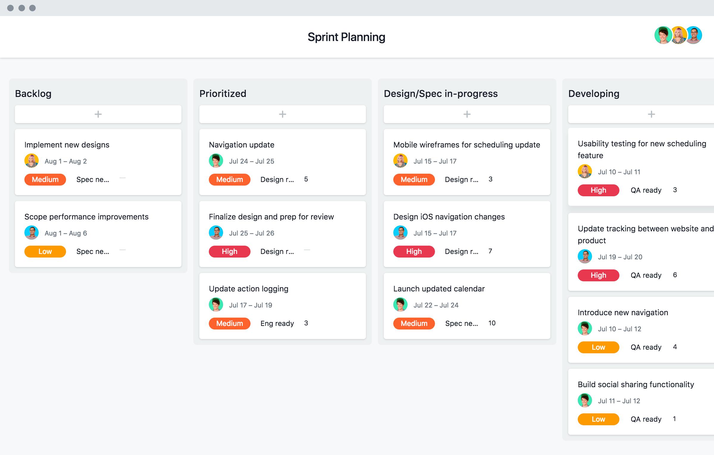 sprint planning